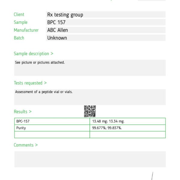 BPC yellow ITEM #05 <br> 10mg