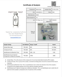 Item #01R20 <br> 20mg
