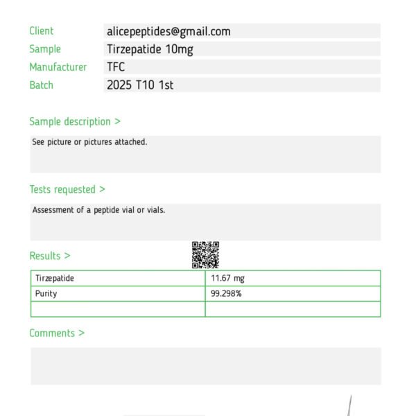 T10 Green Item #02T10 <br> 10mg