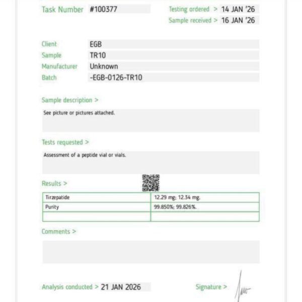 Screenshot Tirzepatide<br>10mg